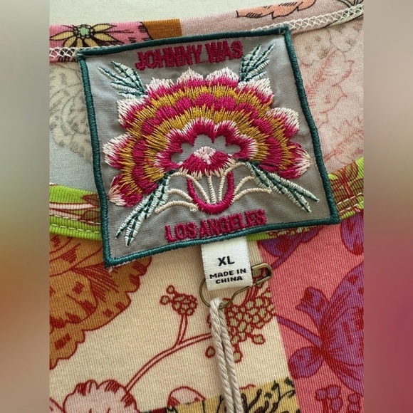 NEW w/ Tags Johnny Was Cosmo Easy Fit Tea Length Dress Size XL - Picture 6 of 10